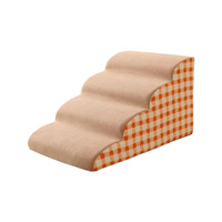 Accessoires pour chiens : Rampe d'escalier pour canapé-lit, antidérapante, en velours moderne, avec coussin en mousse à mémoire de forme, housse amovible et détachable, de luxe et mignonne