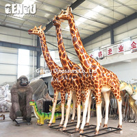 Figurines d'animaux 3D grandeur nature en fibre de verre