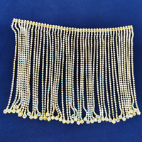 Bijoux forme parfaite pierre de cristal diamant décoration tasse chaîne strass vert frange garniture