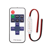 12A DC 5V-24V Télécommande RF sans fil Gradateur de lumière de bande de LED Contrôleur de LED facile à utiliser