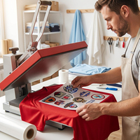 Film DTF gaufré 3D blanc A3 60cm – Vinyle de transfert thermique en relief pour l'impression sur t-shirts foncés et vêtements