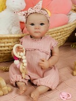 19 Zoll Lebensechte Reborn-Babypuppe aus Weichem Vinyl Realistische Neugeborenen-Puppe Spielzeug für Kinder Geschenk Großhandel Individuell Anpassbar