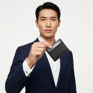 WRIZA Genuine Leather <b>Card</b> Holder Slim Front Pocket <b>Wallet</b> <b>for</b> <b>Credit</b> ID Business <b>Cards</b> Minimalist RFID Blocking Leather - Product Image 6