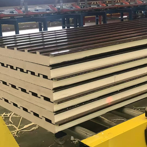 Đúc sẵn hiện đại thép ngoài trời sóng PU bọt nhôm cách điện chống cháy thân thiện với môi kim loại tấm lợp - Product Image 1