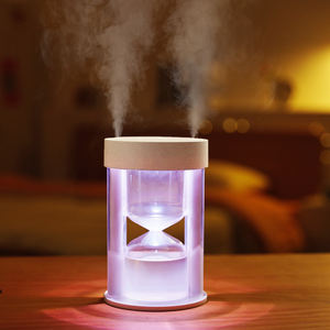 メーカー エアライト 寝室用LED電気式ホームミストソニックミニ砂時計型ルームスプレーH20ライト加湿器 充電式加湿器 - Product Image 3