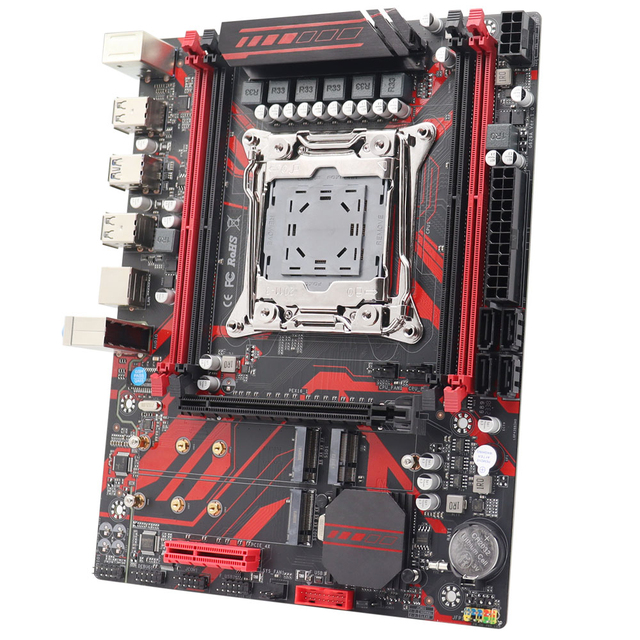 New X99 BTX Motherboard Kit Set with LGA 2011-3 Socket, Intel Xeon E5 2670 V3 CPU, 32GB DDR4 REG ECC RAM Desktop PC Full Combo