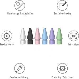 Pointes de crayon <span class=keywords><strong>en</strong></span> plastique améliorées pour <span class=keywords><strong>Pencil</strong></span> 1ère/2ème génération/iPad Pro/USB-C – Pointe fine sans usure, contrôle précis, pointes de remplacement - Product Image 4