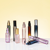 Flacon pulvérisateur de voyage Tuosai vide, en verre dégradé de luxe, avec pompe, pour échantillons, rechargeable, 5ml, 8ml, 10ml, 15ml