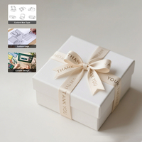 Boîte d'emballage de luxe personnalisée pour accessoires de mode, foulards et vêtements, avec couvercle, en papier doré biodégradable, faite à la main