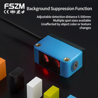 Sensor Fotoelektrik Retro-reflektif Persegi FSZM RS-5MD-N Jarak Deteksi 5m Bekerja dengan Cermin Reflektor 4-kawat NPN NO/NC