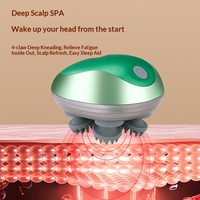 Appareil de massage capillaire transfrontalier Mini Octopus rechargeable multifonction à pétrissage et vibration, masseur du cuir chevelu Modèle GX-608 Chine