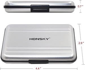 Estéticamente agradable a prueba de golpes 110*75*20mm plata <span class=keywords><strong>SanDisk</strong></span> Sd tarjeta 128 Gb 16GB adaptador funda soporte - Product Image 5