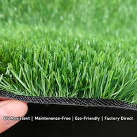 Gazon artificiel de 40 mm et 50 mm pour terrains de football, sols sportifs, aménagement paysager, décoration de jardin, tapis en gazon synthétique en rouleau