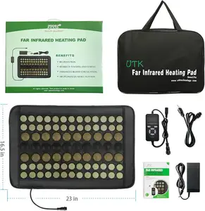 Electric Jade And Tourmaline Stone Heating Pad Therapy Massage Mattress For Health Care Equipment