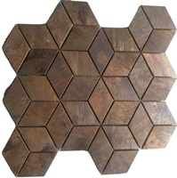 Mosaico de bronce Azulejos de pared de metal Fondo de personalidad Azulejo de pared interior Azulejo de piso de hotel Diseñador de proyectos Metal seleccionado