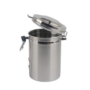 Recipiente de Almacenamiento de Alimentos de Acero Inoxidable de Gran Capacidad, Recipiente para Granos de Café para el Hogar o Cafetería - Product Image 3