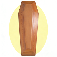 Ataúd de Madera Maciza de Estilo Europeo