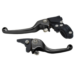 Leviers de frein de moto Racing Rabbit, levier pliable en aluminium rouge pour la modification des motos tout-terrain - Product Image 5