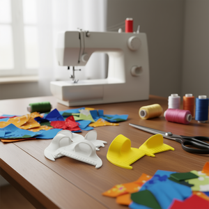 4Pcs <b>Plastic</b> <b>Edge</b> Stitch Lock Sewing Tools 3Mm 4Mm For Machine Sewing Durable White Yellow - Product Image 2