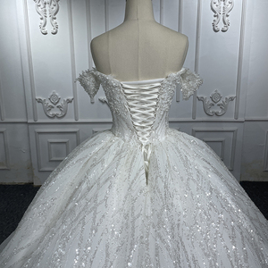 Con cuentas llenas de lentejuelas flor Sweetheartwedding vestido de fiesta vestidos Jancember 6563 - Product Image 4