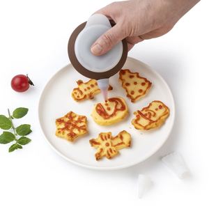 Custom Logo Printed Food Grade 3-Nozzles Silicone Decorating <b>Pen</b> Baking Tools for Pastry <b>Cake</b> Decorating Household OEM Available - Product Image 4