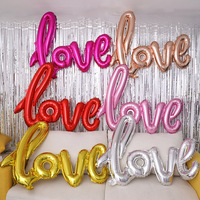 Vente en gros de ballons de mariage en film d'aluminium ballons à lettres ballons pour la fête des mères ballons en aluminium de 40 pouces
