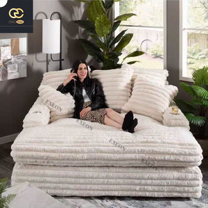 Charmant <span class=keywords><strong>canapé</strong></span>-lit de luxe à haute résilience, grand <span class=keywords><strong>canapé</strong></span> classique en velours côtelé - Product Image 2