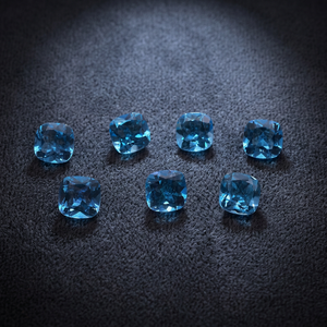 Topacio Azul Suizo Natural, Corte Cóncavo, Facetado, Piedras Preciosas Sueltas, Certificado por Terceros, Venta al Por Mayor, Gopika Exports, Para Joyería - Product Image 4