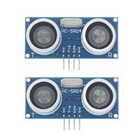 Dijual modul Sensor jarak ultrasonik HC-SR04 dengan braket pemasangan dan pemegang