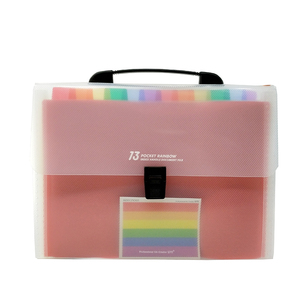 13 Pockets <strong>Handle</strong> Portable Expanding <strong>File</strong> <strong>Folder</strong> Expandable Multicolor A4 Accordion <strong>File</strong> <strong>Folder</strong> with Buckle Lock - Product Image 6