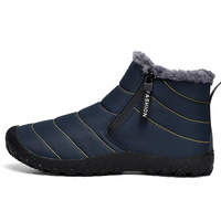 Nouveautés directes bottes de neige à fourrure occidentale pour hommes en plein air bottines moelleuses à lacets chaussures en coton décontractées résistantes à l'usure