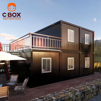Motel Cbox à isolation thermique, hôtel préfabriqué à double étage, conteneur détachable à 2 niveaux pour hébergement routier et séjour touristique