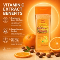 Huile Corporelle Éclaircissante TWG RTS en Gros à la Vitamine C 200ml – Nourrissante en Profondeur, Illumine la Peau, Effet Radieux Longue Durée