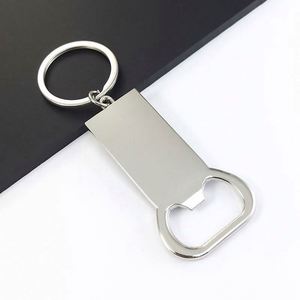 Custom Logo Shape Zinc Alloy Metal Bottle Opener Keychain <b>Creative</b> Promotional <b>Gift</b> Stainless Steel Portable Beer Opener - Product Image 2