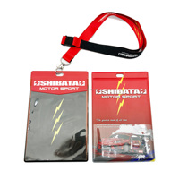 Conception personnalisée d'usine en plastique PVC Événement de travail Presse Insigne Carte d'identité Manchon en plastique Ticket Pouch Holder