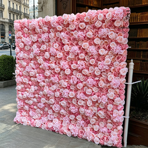 Panel de Flores Mixtas Estilo Boho, Excelente para Bodas Bohemias, Reuniones al Aire Libre en Jardines y Decoración de Porches - Product Image 1
