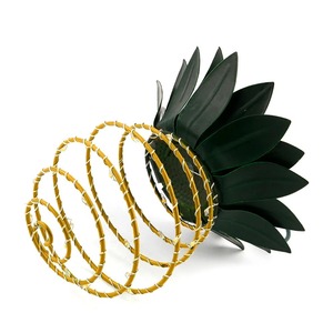 Impermeabile LED filo di ferro arte decorazione per la casa appesa all'aperto lanterna a forma di ananas luci solari da giardino
