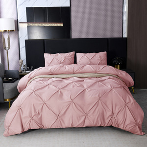 <span class=keywords><strong>Handmade</strong></span> Nữ Hoàng Vua Bộ Đồ Giường <span class=keywords><strong>Set</strong></span> Xoắn Comforter Bìa Với Gối Shams Nhà Linen 3Pcs Phong Cách Có thể-Giống Như Duvet Cover <span class=keywords><strong>Set</strong></span> - Product Image 2