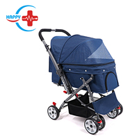 HC-R023 nouvellement conçu à l'extérieur pliant chariots pour animaux de compagnie pour chien chat utiliser etc transporteur de voyage chariot poussette pour animaux de compagnie