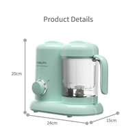Blender Makanan Elektrik Otomatis All-In-One Multifungsi Pembuat Makanan Bayi dengan Fungsi Pengukus dan Pencacah untuk Rumah Tangga