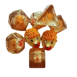 Dés de jeu de table en résine d'animaux de <span class=keywords><strong>dessin</strong></span> <span class=keywords><strong>animé</strong></span> Dungeons and <span class=keywords><strong>Dragons</strong></span> 2025, Cthulhu DND, 7 pièces - Product Image 1