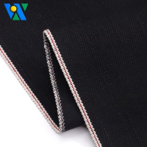 Cuộn vải denim selvedge 100% hữu cơ, trọng lượng nặng, sợi thô, 13.8oz, bán buôn, dùng may quần áo, quần <span class=keywords><strong>jean</strong></span>, áo khoác - Product Image 5