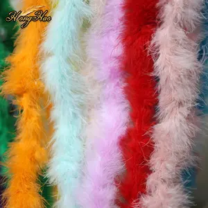 Hersteller Fabrik Regenbogen Türkei Marabou Federn Boa gefärbte Federn Boa für Kleid Party Dekorationen Marabou Schuhe