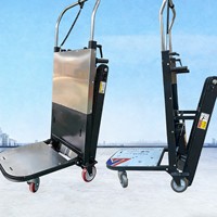 Chariot élévateur électrique portable pour escaliers, plateforme en acier inoxydable, machine à monter les escaliers, chariot d'urgence pour usage industriel