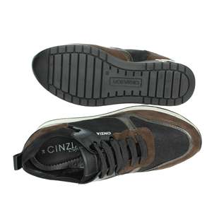 Zapatillas Deportivas Cinzia Soft para Mujer, Color Negro y Marrón, Estilo para Caminar - Product Image 6