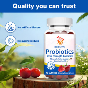 Gomitas Probióticas Ultra Fuertes al Por Mayor de Fábrica, Ayudan a Apoyar la Salud Digestiva, Gomitas con Proteína, Sodio, 8 Mil Millones de UFC - Product Image 3