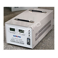 SVC-5000VA(Double) Servomoteur Haute Précision AC Régulateur De Stabilisateur De Tension Automatique AVR Estabilizador De Voltaje 220/110VAC