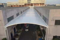 Estructura de Membrana Arquitectónica de Estilo Industrial Personalizada, Gran Toldo de Membrana Tensada para Exteriores, Ecológico para Parques