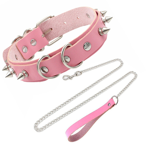 Collare in Pelle Nera con Cinghie per <span class=keywords><strong>Donna</strong></span>, Accessorio Bondage - Product Image 4