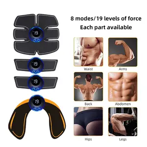 ワイヤレス電気Ems臀部トレーナー腹部腹筋刺激装置フィットネスボディスリミングマッサージャー